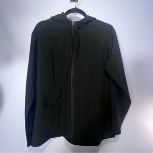 Scrubaid Black Scrub Zip Up Jacket - Large 14-16